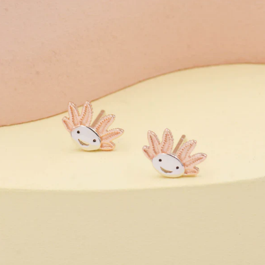 Joyful Coral Charm Earrings