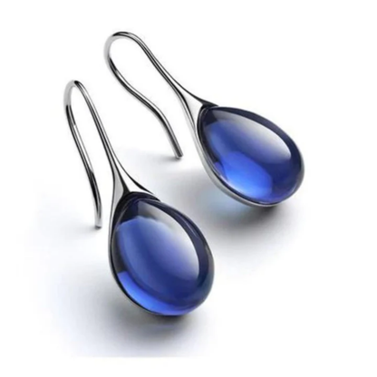 Azure Drop Elegance Earrings