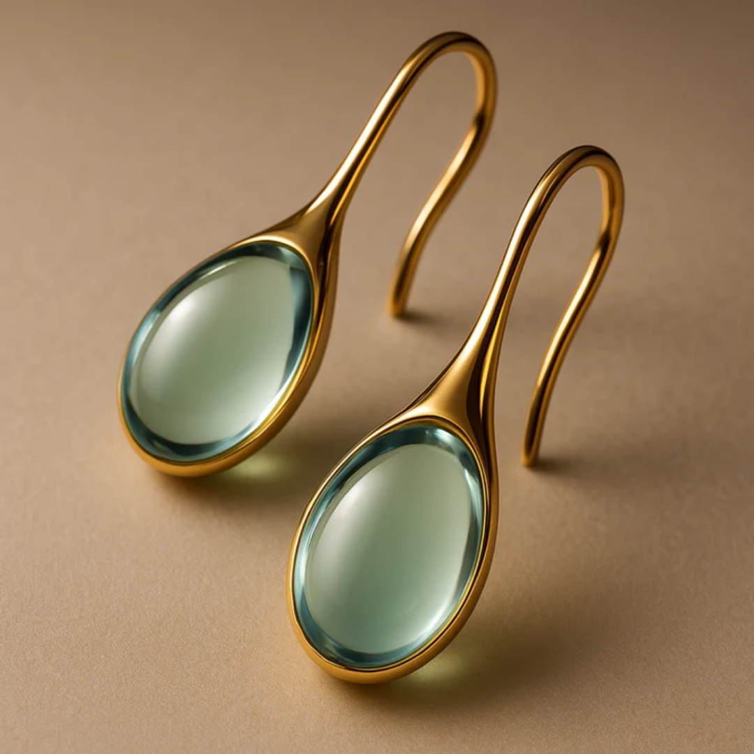 Azure Drop Elegance Earrings
