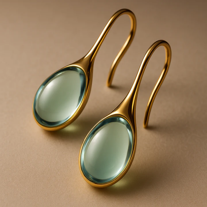 Azure Drop Elegance Earrings