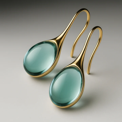Azure Drop Elegance Earrings