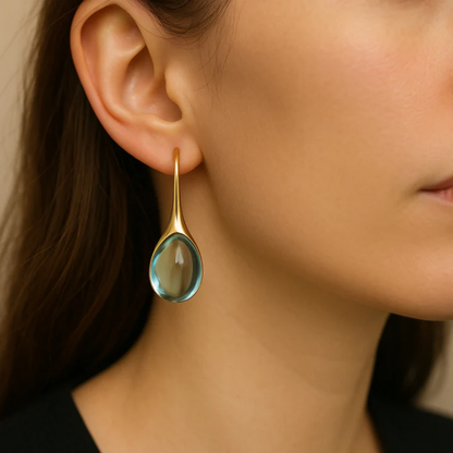Azure Drop Elegance Earrings