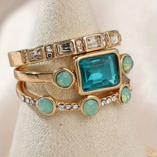 Ocean Prism Stacking Ring Set