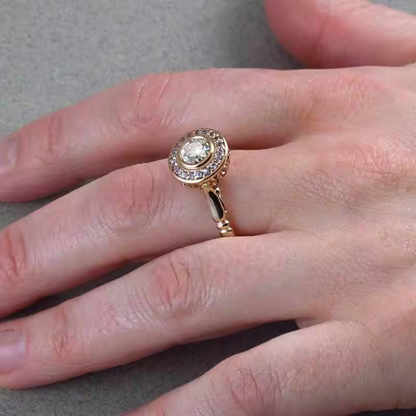 Luminous Vow Halo Ring Set