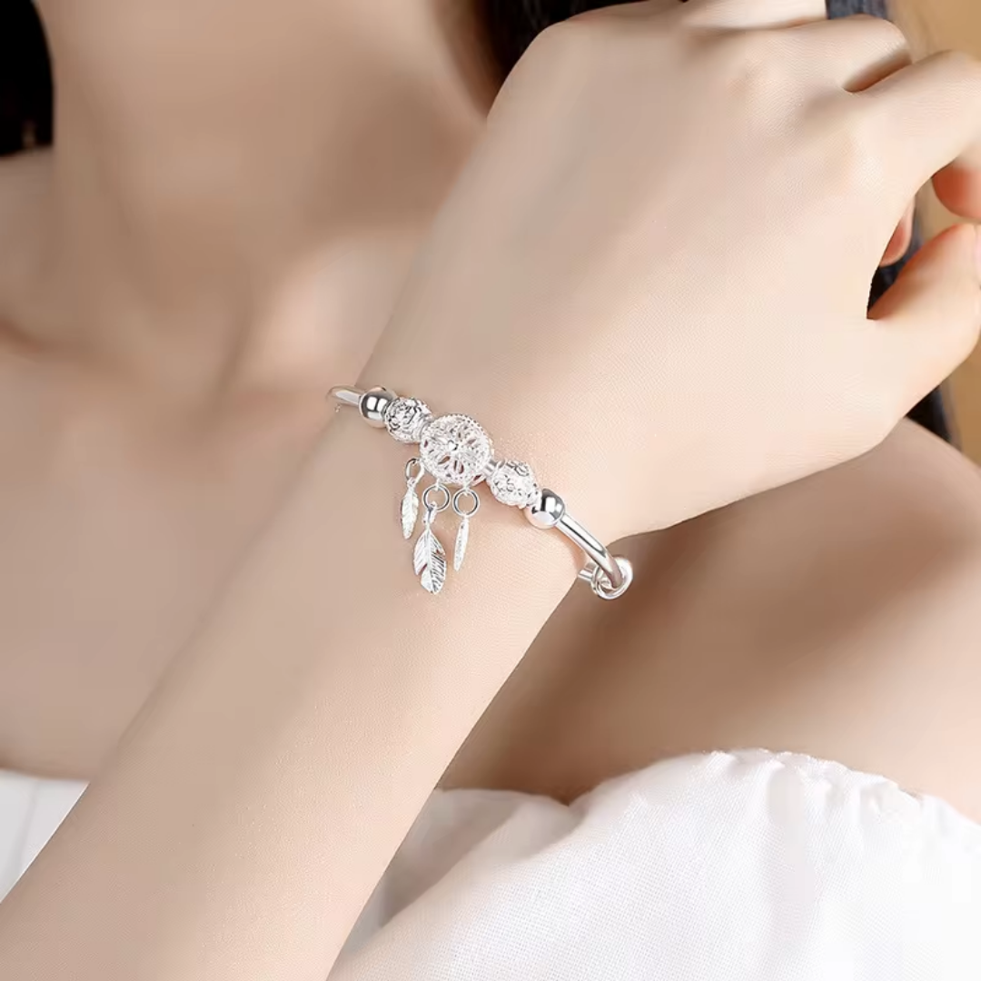 Dreamcatcher Charm Bangle