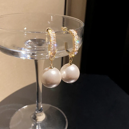 Twilight Glow Pearl Earrings