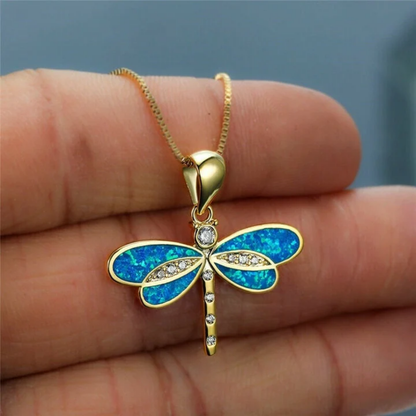 Celestial Dragonfly Necklace