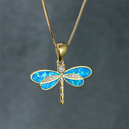 Celestial Dragonfly Necklace
