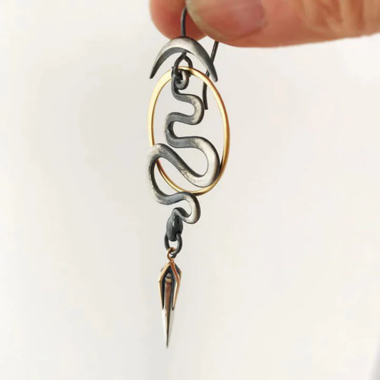 Lunar Serpent Eclipse Earrings