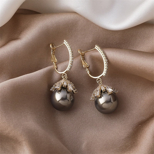 Aurora Crown Pearl Earrings