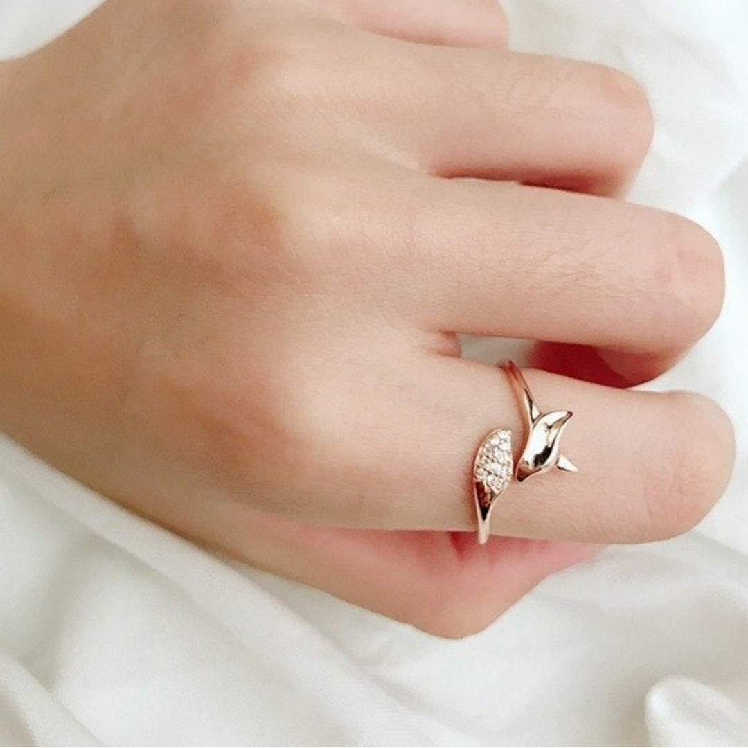 Whimsical Fox Sparkle Ring