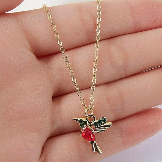 Azure Hummingbird Necklace