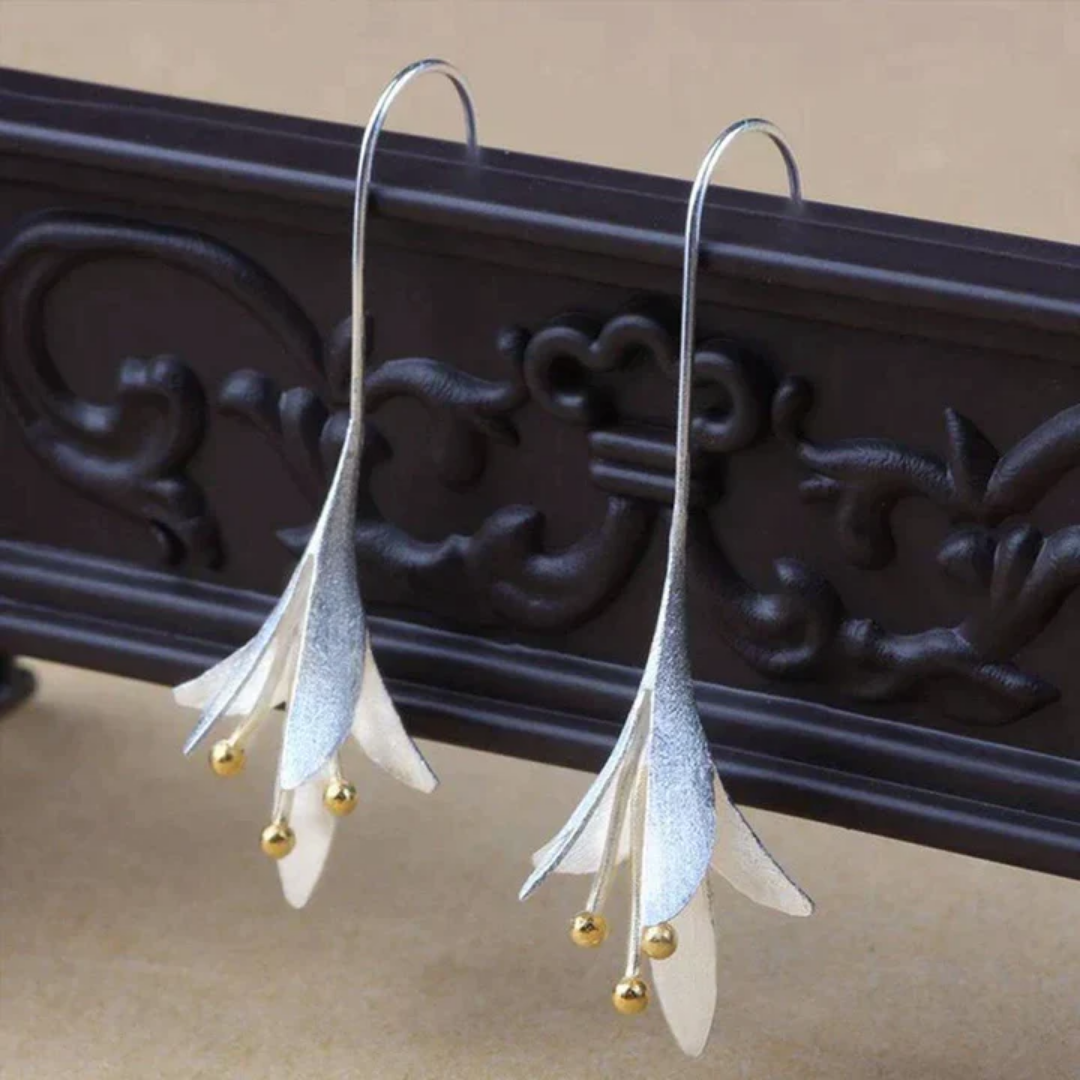 Whispering Lily Drop Earrings