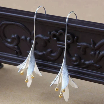 Whispering Lily Drop Earrings