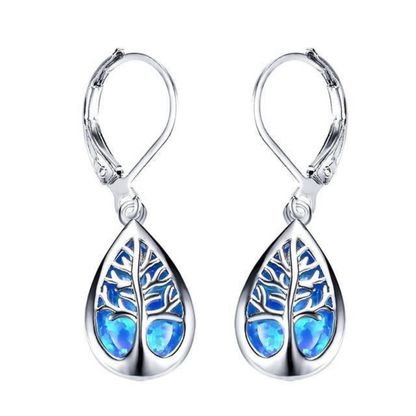 Ocean Leaf Drop Earrings
