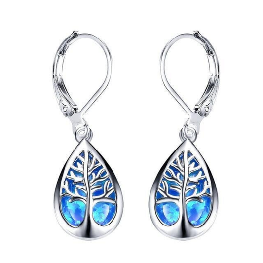 Ocean Leaf Drop Earrings
