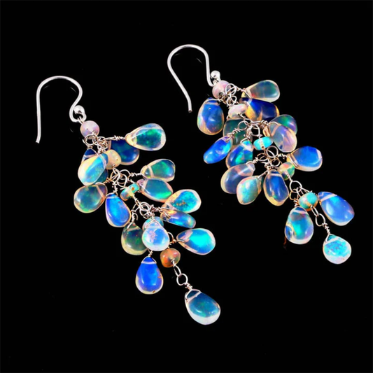 Moonlit Vine Crystal Earrings