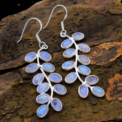 Moonlit Vine Crystal Earrings