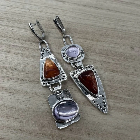 Twilight Flame Artisan Earrings