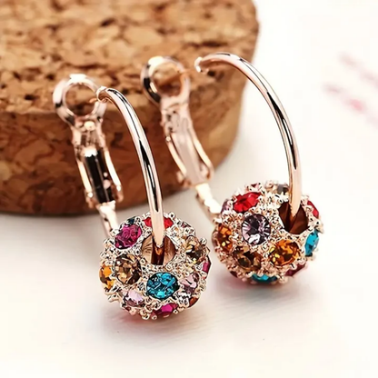 Amethyst Rose Glow Earrings