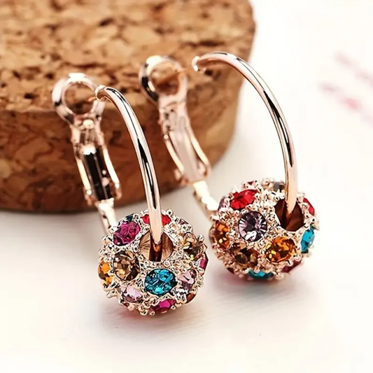 Amethyst Rose Glow Earrings