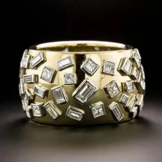 Starlit Mosaic Ring