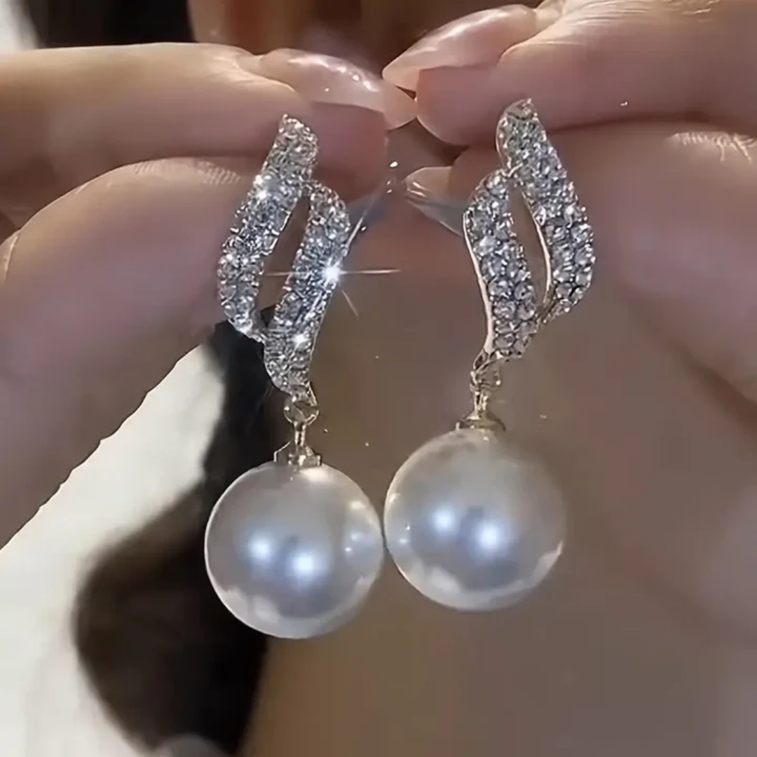 Celestial Pearl Drop Earrings