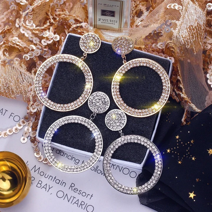 Golden Halo Spark Earrings