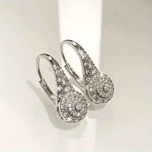 Eternal Spark Teardrop Earrings