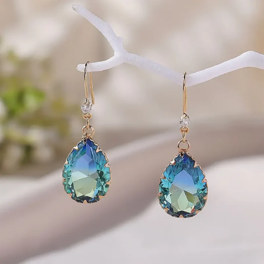 Ocean Mirage Teardrop Earrings