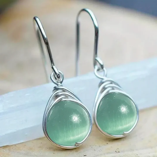Celestial Mist Drop Earrings