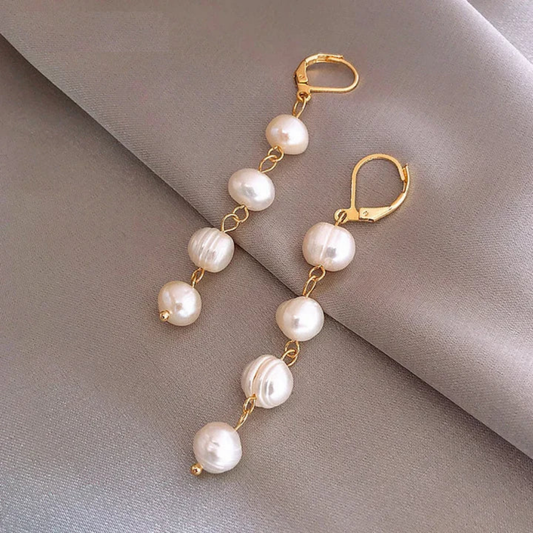 Ocean Pearl Cascade Earrings