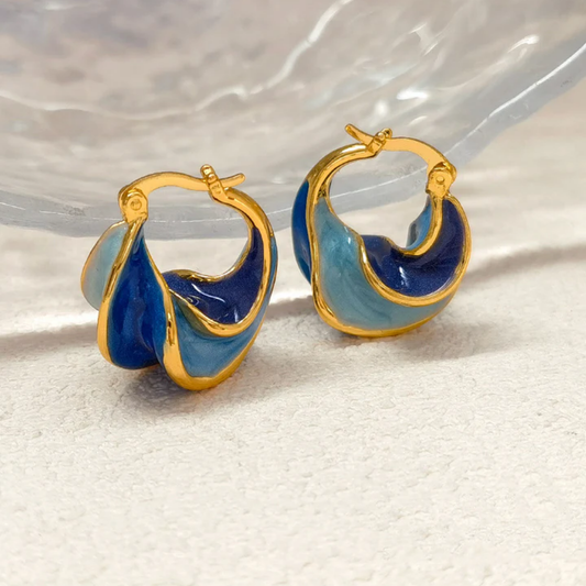Ocean Wave Harmony Earrings