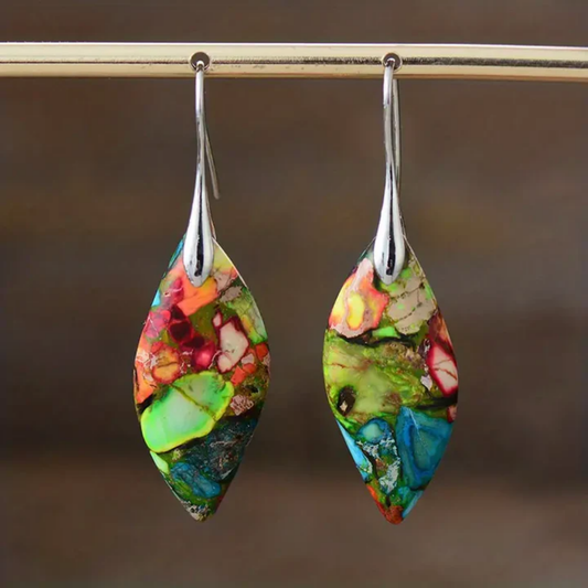 Mystic Rainbow Gemstone Earrings