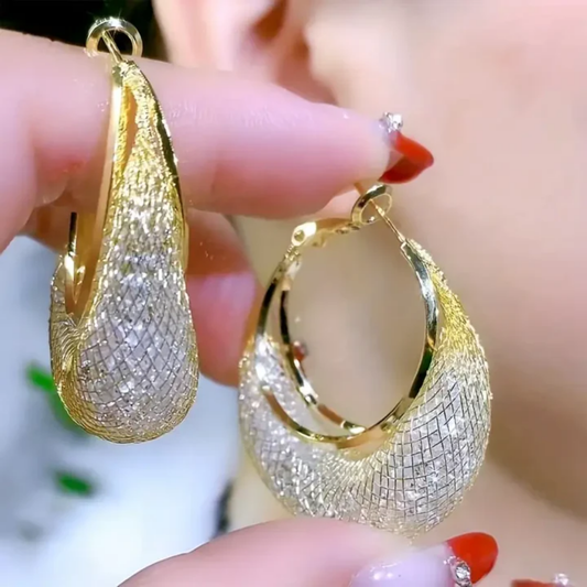 Enchanted Radiance Hoop Earrings