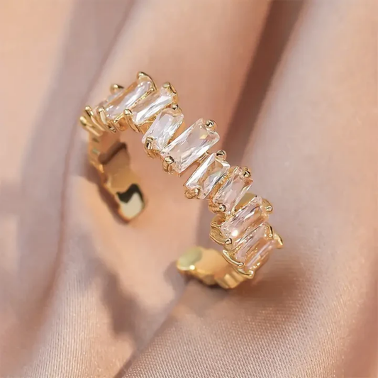 Radiant Crystal Harmony Ring