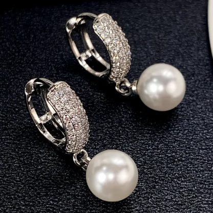 Twilight Pearl Elegance Earrings