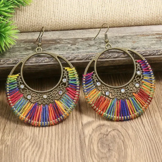 Rainbow Dawn Hoop Earrings