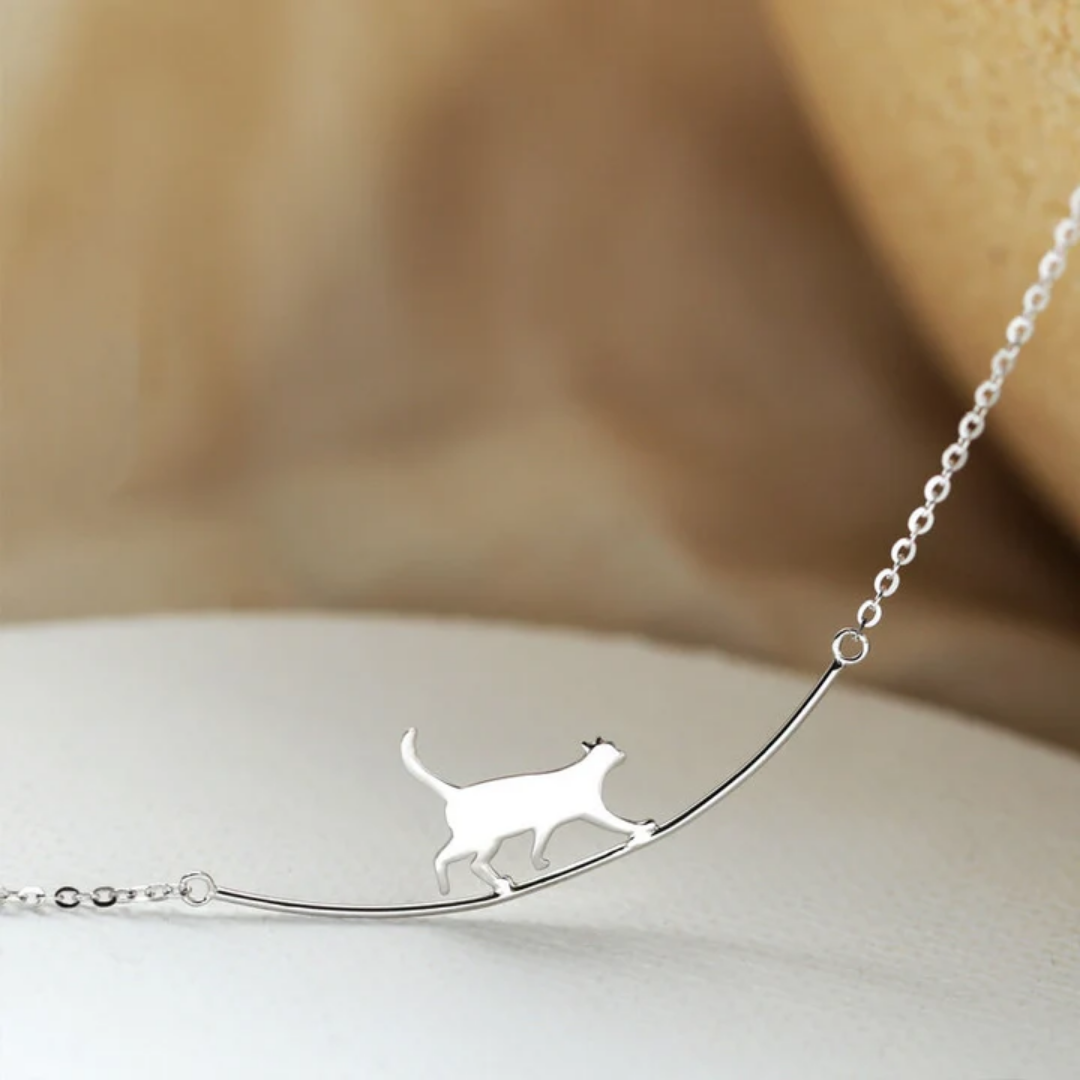 Moonlit Feline Necklace