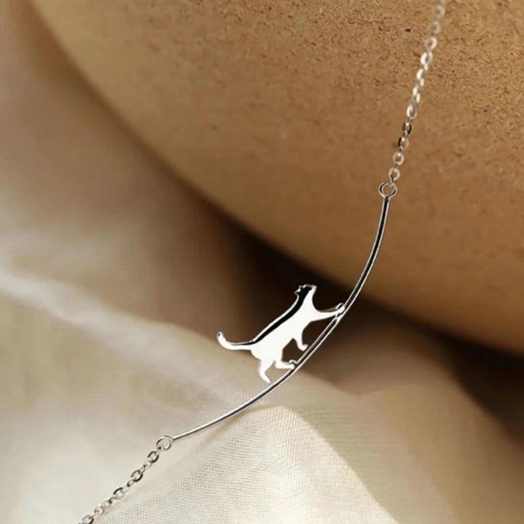 Moonlit Feline Necklace