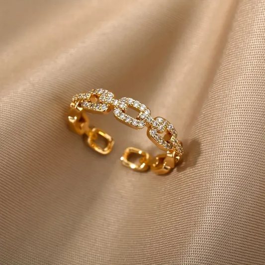 Golden Chain Elegance Ring