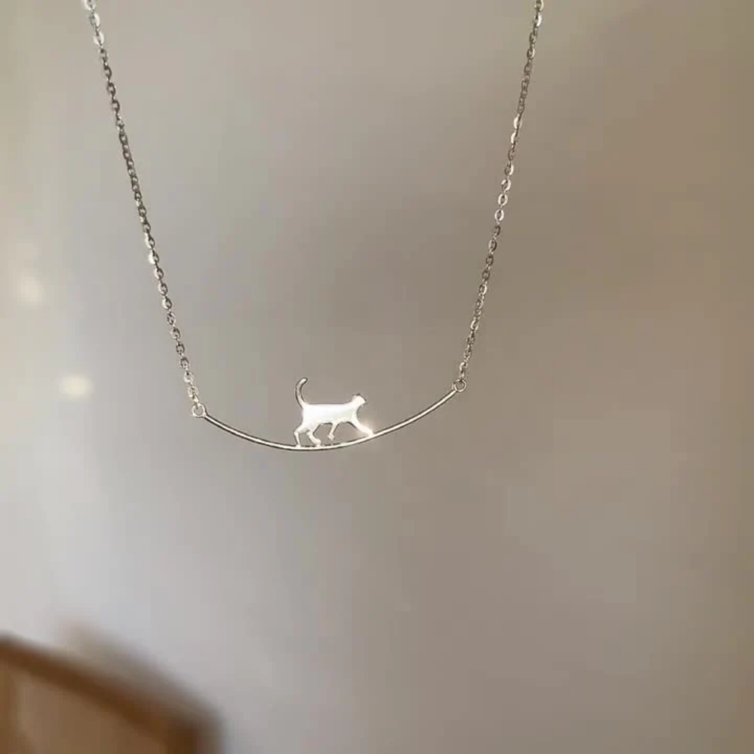 Moonlit Feline Necklace