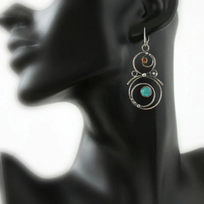 Celestial Harmony Gemstone Earrings