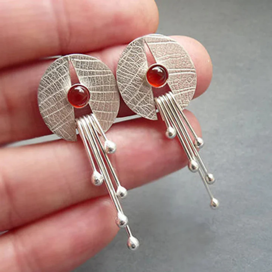 Scarlet Dawn Cascade Earrings