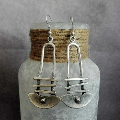 Golden Horizon Arc Earrings