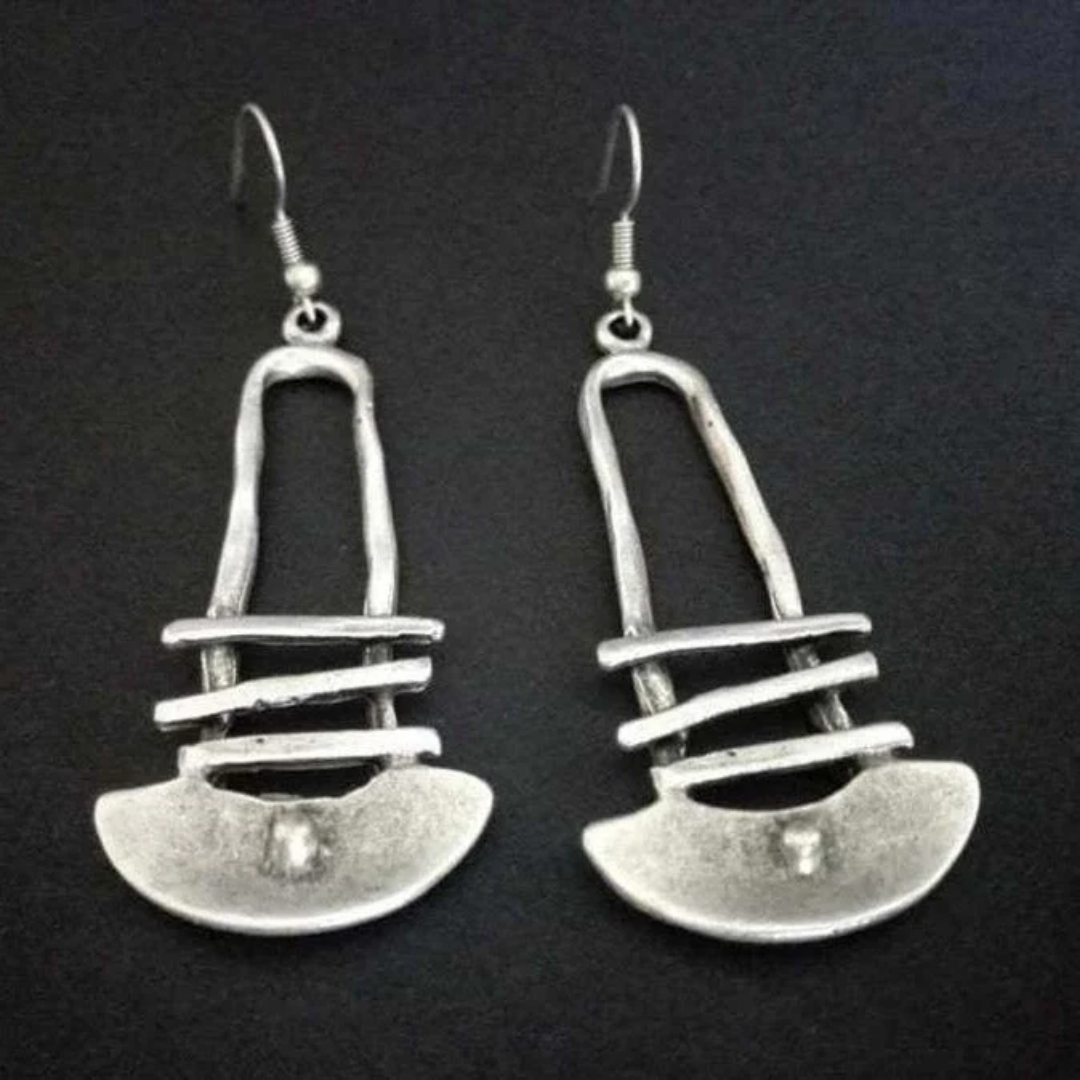 Golden Horizon Arc Earrings