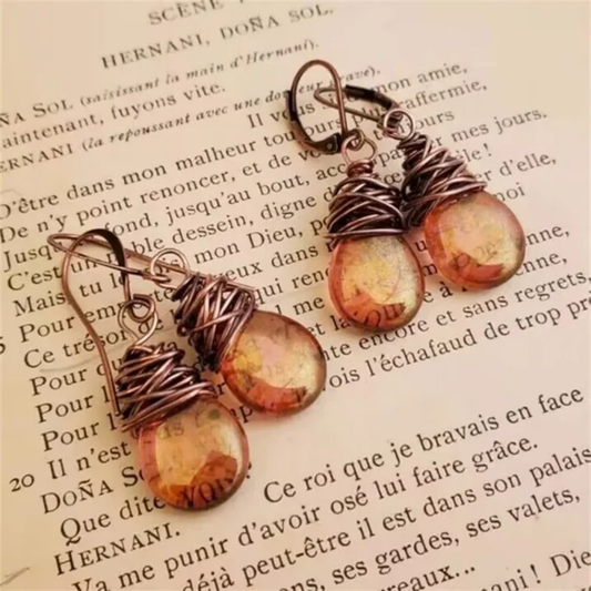 Twilight Mist Drop Earrings
