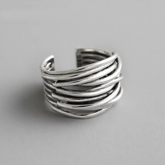 Twisted Silver Horizon Ring