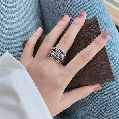 Twisted Silver Horizon Ring