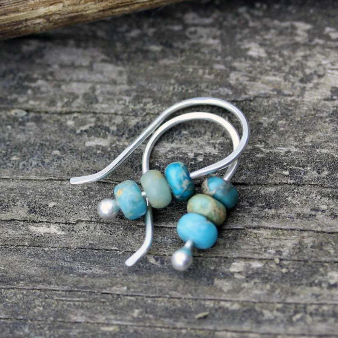 Ocean Breeze Beaded Earrings
